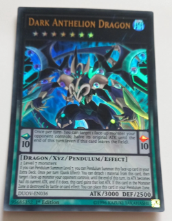 YUGIOH ~ DARK ANTHELION DRAGON ~ 1ST EDITION ULTRA RARE ~ DUOV-EN038 - Image 1