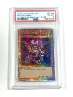 Fabled Lurrie YuGiOh! BLMM-EN104 Starlight Rare PSA 8 - Image 1