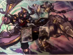 Yugioh Manamoon Art Aleister The Invoker Mechaba Playmat Field Center and Sleeve - Image 1