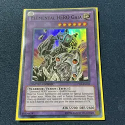 Yugioh Elemental Hero Gaia CT08-EN011 Super Rare Limited Edition - Image 1