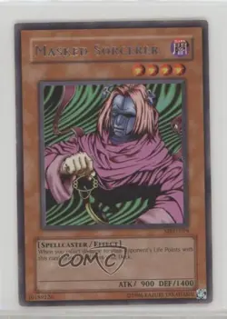 Sorcerer (R) Unlimited YuGiOh Metal aiders #MRD-019 2002 - Image 1