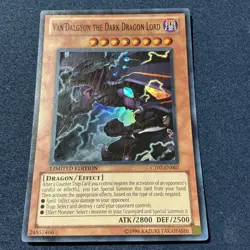 Yugioh Van'Dalgyon the Dark Dragon Lord CT07-EN007 Super Rare NM - Image 2