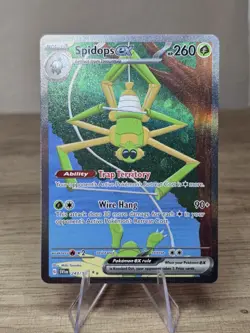 Spidops ex 243/198 Scarlet & Violet Full Art Ultra Rare Holo Pokemon Card NM - Image 1