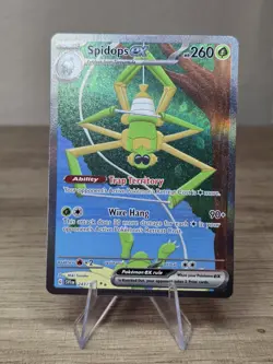 Spidops ex 243/198 Scarlet & Violet Full Art Ultra Rare Holo Pokemon Card NM - Image 3