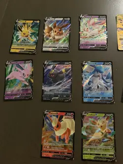 Pokemon Eeveelution V Lot (10 Cards) + Pikachu & Zekrom GX Gold - Umbreon - Image 1