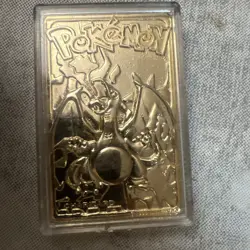Charizard #06 23k Gold Plated Card Burger King Promo Pokemon Nintendo 1999 - Image 1