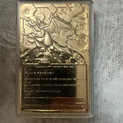 Charizard #06 23k Gold Plated Card Burger King Promo Pokemon Nintendo 1999 - Image 3