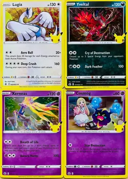 2021 POKEMON CELEBRATIONS 25th ANNIVERSARY HOLO - 4 CARD LOT - Image 1