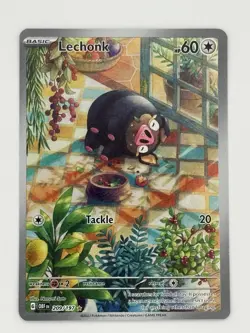Lechonk IR 209/197 NM Near Mint Pokemon Card TCG: S&V Obsidian Flames - Image 1