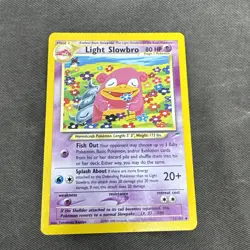 Pokemon TCG Light Slowbro Neo Destiny Card 51/105 Regular LP - Image 1