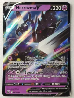 HOLO Necrozoma 063 V /163 - Battle Styles Pokemon Card - $2 Combined Shipping - Image 1