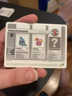 Pokemon Battle Card E Reader Ruby Gameboy Advance 2003 Pokefan Maggie Ruby - Image 1