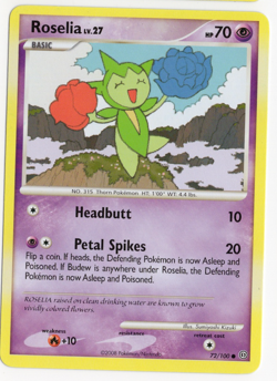 Roselia LV.27 72/100 Stormfront Pokemon Card - Image 1
