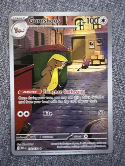 Gumshoos 153/132 Illustration Rare Pokemon Card Mega Evolution HOLO - Image 1