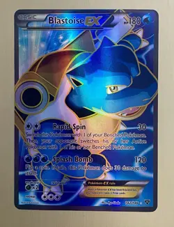Pokemon TCG Blastoise EX Holo Ultra Rare Card 142/146 XY 2014 - Image 1