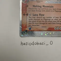 Magcargo 95/97 Ex Dragon Ultra Reverse Holo Pokemon Card MP - Image 5