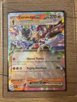 Ceruledge EX 036/191 Double Rare Pokemon TCG Card Surging Sparks Never Played - Image 3