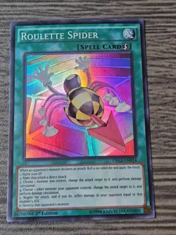 Yu-Gi-Oh Card - DRL2-EN014 - ROULETTE SPIDER (super rare holo) - Image 1