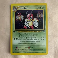 Ledian 39/111 -1st Edition- Neo Genesis Pokemon Card- NM+M🔥 - Image 1