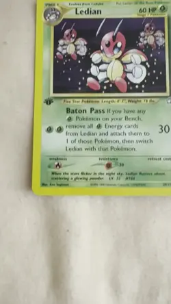 Ledian 39/111 -1st Edition- Neo Genesis Pokemon Card- NM+M🔥 - Image 2