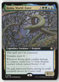 MTG - Koma, World-Eater (Extended Art) R Foundations 480 LP-NM - Image 1