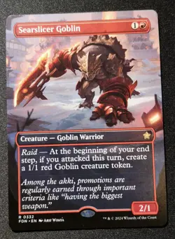 Searslicer Goblin - Borderless - FDN - MTG - EN - NM - 0332 - Image 1