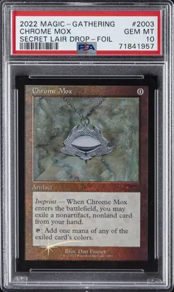 2022 MTG SECRET LAIR DROP FOIL #2003 CHROME MOX PSA 10 - Image 1
