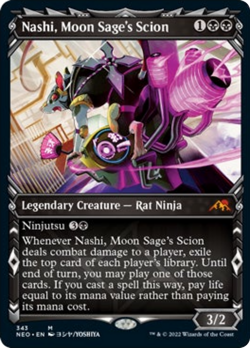 Nashi, Moon Sage's Scion (Showcase 343) FOIL Kamigawa: Neon Dynasty NM ABUGames - Image 1