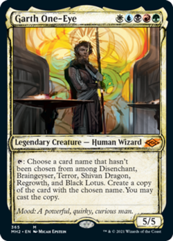 Light Play, English MTG Foil Garth One-Eye - Foil - Showcase Modern Horizons 2 M - Image 1