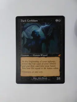MtG Ravnica Remastered Retro Dark Confidant M/NM Flat Ship VCT123845 - Image 1