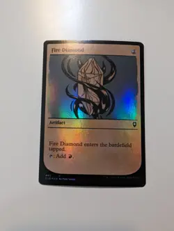 MTG - Fire Diamond (Showcase Foil) - Baldur's Gate NM/M Condition - Image 1