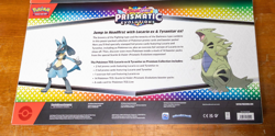 Pokemon Scarlet & Violet: Prismatic Evolutions Lucario Ex Box with 14 Packs - Image 2