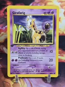 Pokemon Girafarig (58/111) Neo Genesis 1ED MP - Image 1