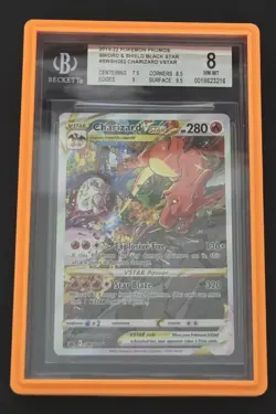 Pokemon TCG Charizard VSTAR SWSH262 Holo Black Star Promo BGS 8 - Image 1