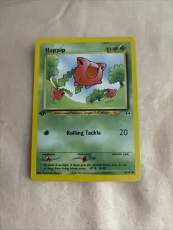 Hoppip 55/75 1st Edition Neo Discovery Pokemon NM 🔥 - Image 1