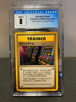 Banned Japanese Pokemon Art Arcade Game CGC 8 - Image 1