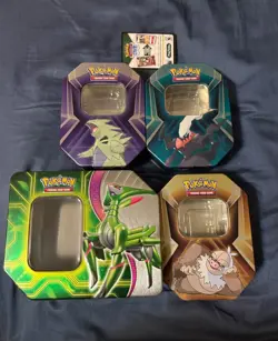 Pokemon TCG Various Empty Tin Lot of 4 - Image 1