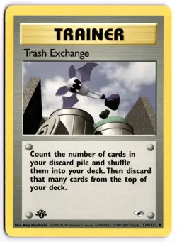 Pokemon 1st Edition Trash Exchange Common Gym Heroes 126/132 NM - Image 1
