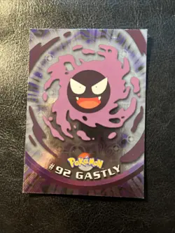 Pokemon 2000 Topps Series 2 Blue Logo Gastly #92 Foil - Image 1