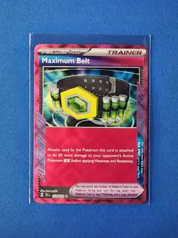 Maximum Belt 154/162 SV Temporal Forces Ace Spec Rare Pokemon NM - Image 1