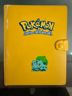 1999 Pokemon Bulbasaur Yellow Collector's Album Vintage Pocket Binder Official - Image 2