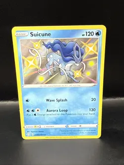 Pokemon TCG Suicune Holo Rare Shining Fates Baby Shiny Vault SV022/SV122 - Image 2