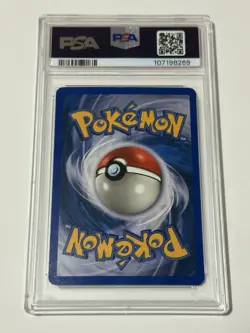 2002 Pokemon Meowth Rev-Foil Legendary Collection PSA 7 - Image 3