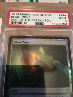 Rare PSA 9 Pop 1 FOIL BLAST ZONE War Of The Spark WAR Magic MTG MINT CARD - Image 3