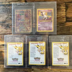 Pokemon Promo Cards Ancient Mew, Mew and All 3 Legendary Birds - Image 1