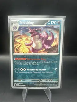 2023 Pokemon TCG Nidoking 034 S&V 151 MEW Reverse Holo Rare Card - Image 1