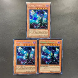 NM 3 card Barrel Dragon VB5-003 Secret Rare YuGiOh 990 - Image 1
