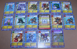 POOR Cond./ Heavy Play / Damaged / 1999 Bandai Digimon Cards Lot - Image 1