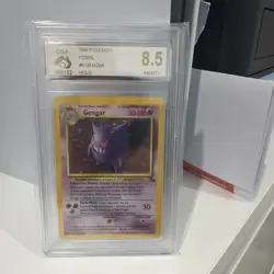 Pokemon TCG 1999 Gengar Fossil Holo Rare Card 5/62 PSA 9 Mint - Image 1