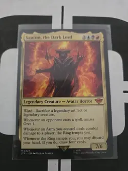 MTG LTR Sauron The Dark Lord Card 224 NM/M Condition Non Foil - Image 1